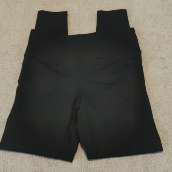 Forever 21 Black Stretch Leggings Size Med GUC #M-021 - Picture 2 of 6